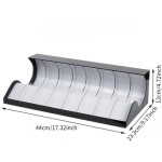 Acrylic display rack, suitable for home window decoration, 8-compartment storage rack, transparent acrylic material, stylish wardrobe storage.